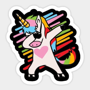 Dabbing Unicorn and Unicorn Dab- Sticker